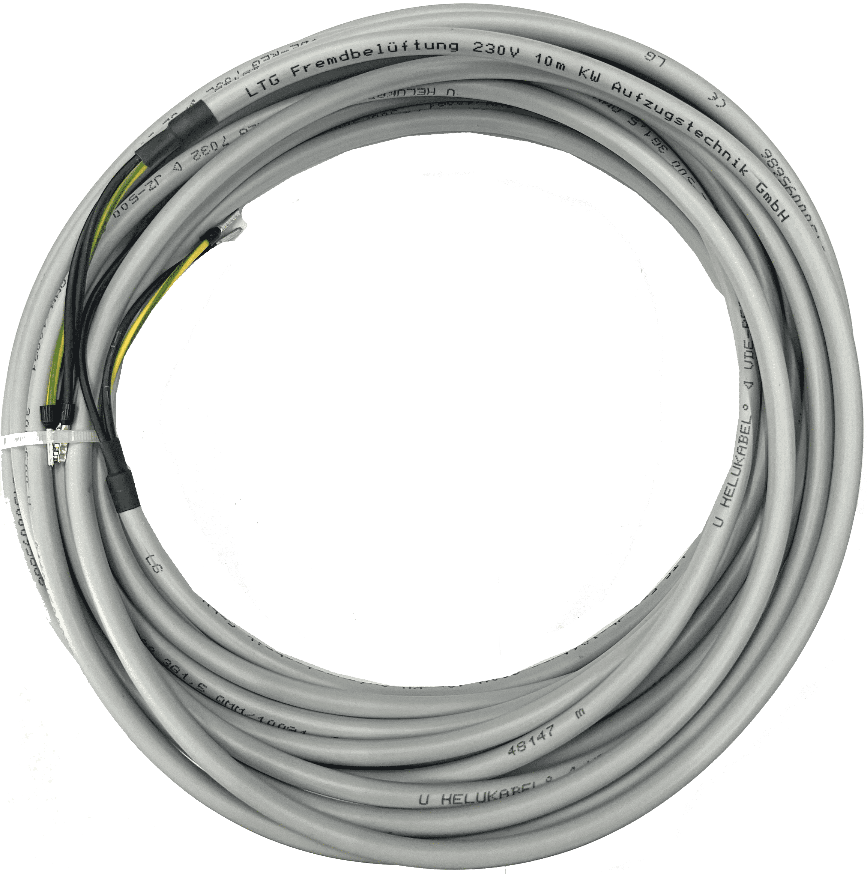 230V AC Motorfremdbelüftung-Leitung PVC 3 x 1,00mm 2