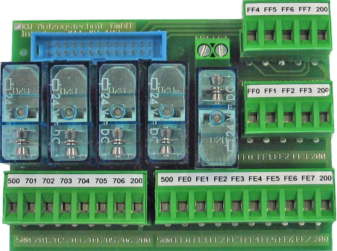 X11-XP-102- Interface-Baugruppe Türbefehle & Türmeldungen