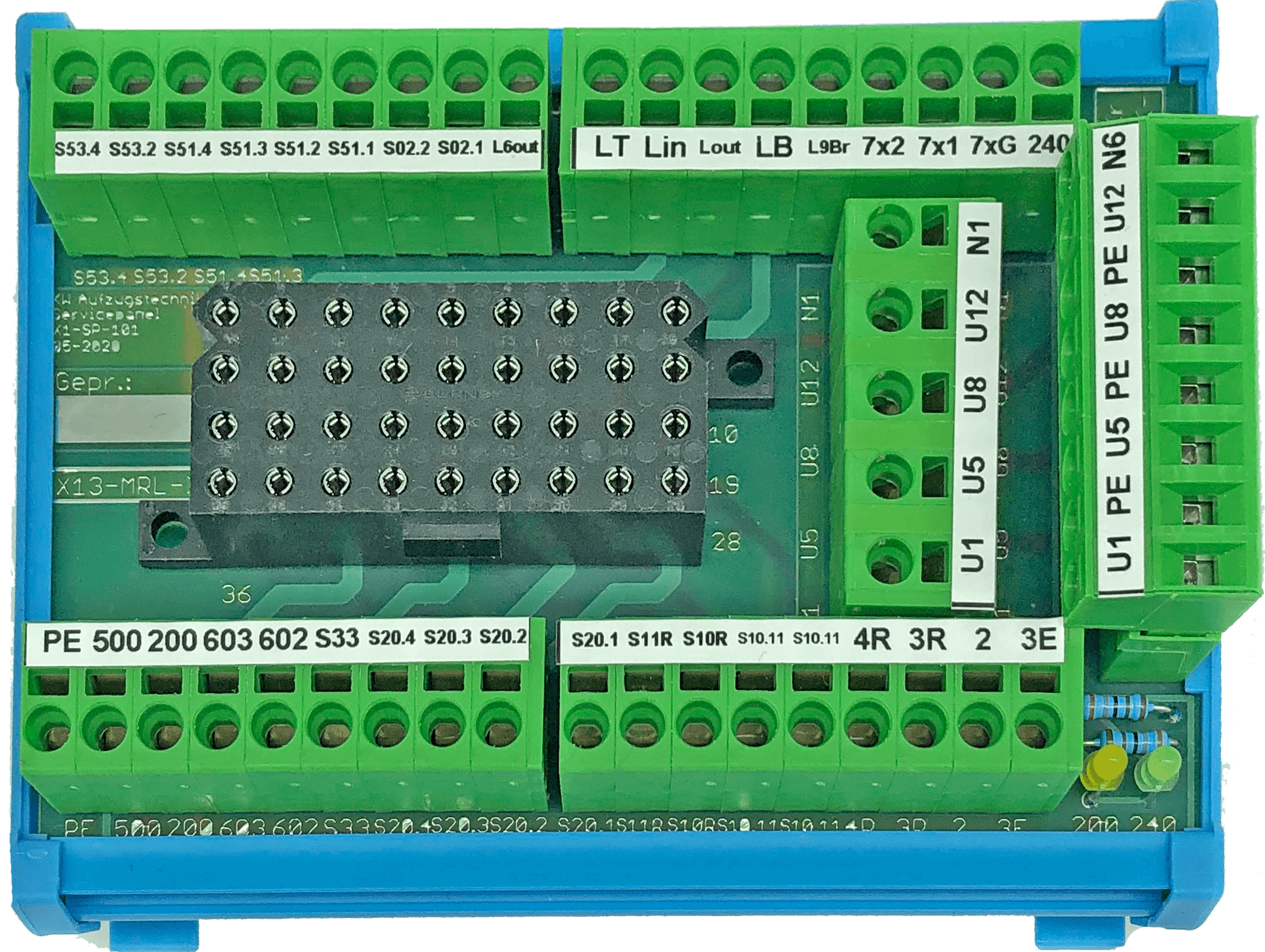 X1-SP-101- Baugruppe für das Service-Panel